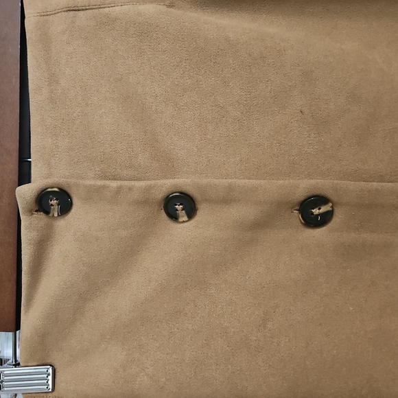 WILD fable Brown Faux Suede Button Front Button Mini Skirt Size XXL - Picture 2 of 8